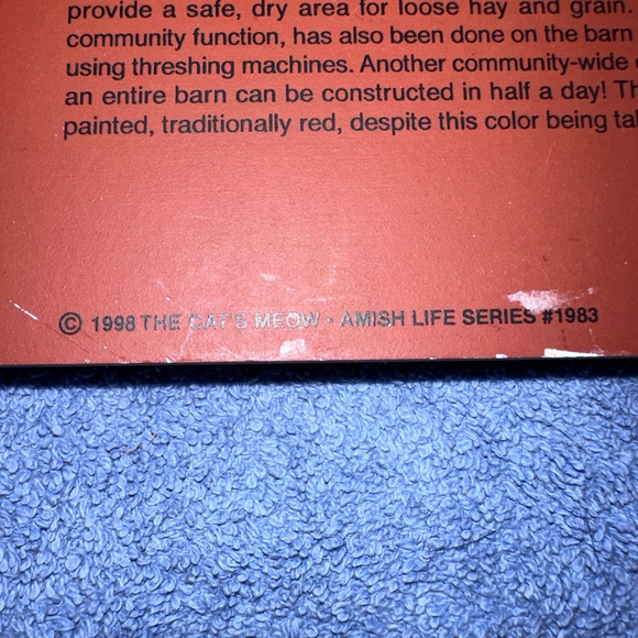 Preowned Vintage 1998 The Cat’s Meow Amish Life Series #1983 Miller Barn - Picture 3 of 6